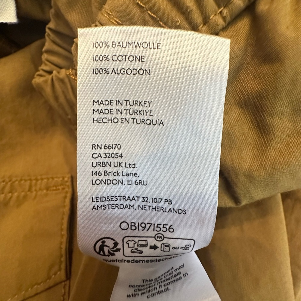 NWT Anthropologie Pilcro Pull-On Parachute Pants Bronze S - Picture 11 of 11